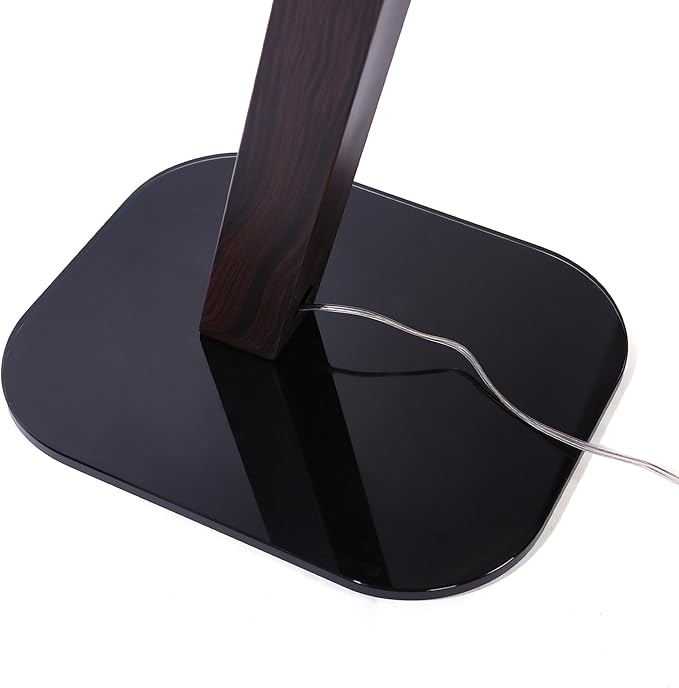 EXIMUS One Pair Fixed Height Universal Speaker Floor Stands - Espresso - 610 Series