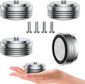Audiocrast IF3917S HiFi Speaker Isolation Feet Pads 4PCs Aluminum 39x17mm Silver Speaker Shock Absorber Vibration Dampener Floor Protector for Audio Speaker Subwoofer CD DVD Amplifier Turntable DAC
