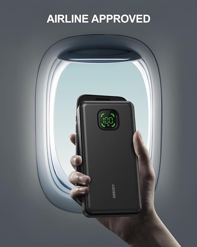 65W Laptop Power Bank, 25000mAh 101W Total Fast Charging Portable Charger