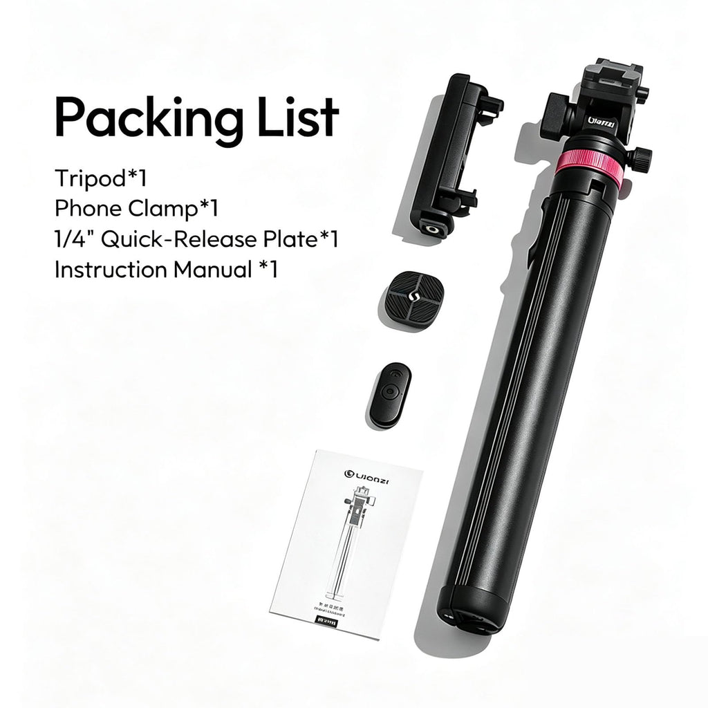 Ulanzi MT-78 Extendable Phone Tripod, 72.83" Selfie Stick Camera Stand