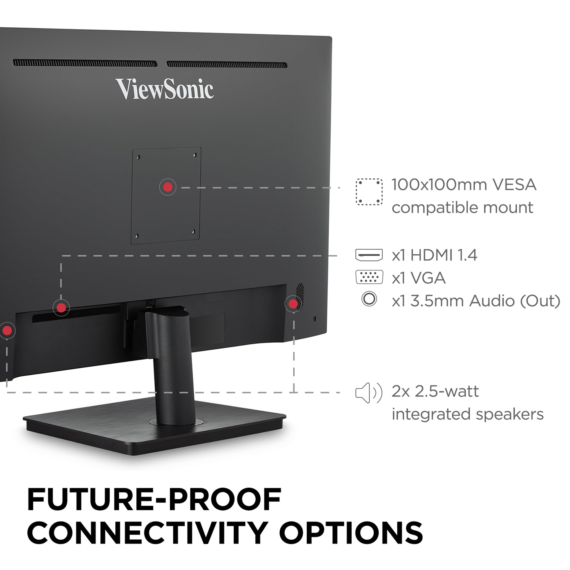 ViewSonic VA3209M 32 Inch 1080p IPS Computer Monitor, Full HD, HDMI VGA, PC