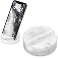 ZJL Marble Phone Stand for Desk - Cell Phone Holder for Nightstand Office Decor Telephone Boho White Marble Kitchen Accessories