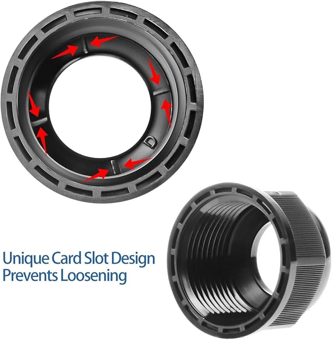 XHF IP68 Nylon Waterproof NPT Cable Glands Assortment 38pcs 1/4", 3/8'', 1/2'', 3/4'' UL Listed and RoHS Cord Grip Compliant Cable Strain Relief Black