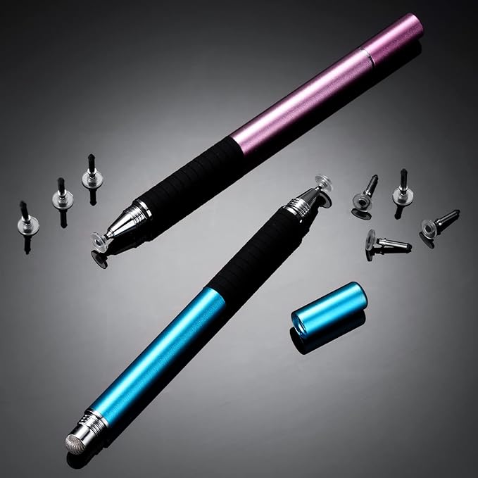 Yexiya 36 Pieces Stylus Pen Tips Replacement Tips Only High Precision Replaceable Stylus Pen Disc Tops Universal Round Shape Penpoint for Touch Screen Devices Daily Using Supplies