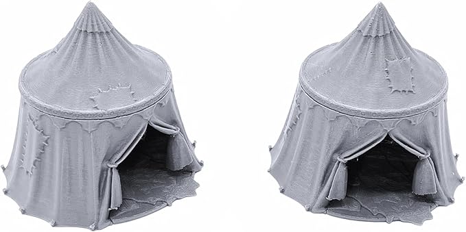 EnderToys Traveler's Camp I by Printable Scenery, 3D Printed Tabletop RPG Scenery and Wargame Terrain 28mm Miniatures