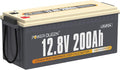 Power Queen 12V 200Ah LiFePO4 Battery with Built-in 100A BMS, 2560Wh Lithium Battery 15000+ Cycles, 10 Years Lifespan, Perfect for RV Camping, Solar Energy Storage, Back-up Power