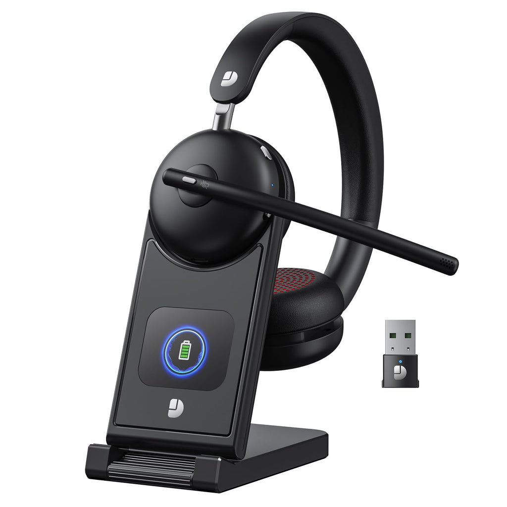 Dytole Wireless Headset with Mic for Work