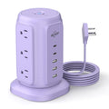 AiJoy Power Strip Tower with 9 AC Outlets and 5 USB Ports Charging Station