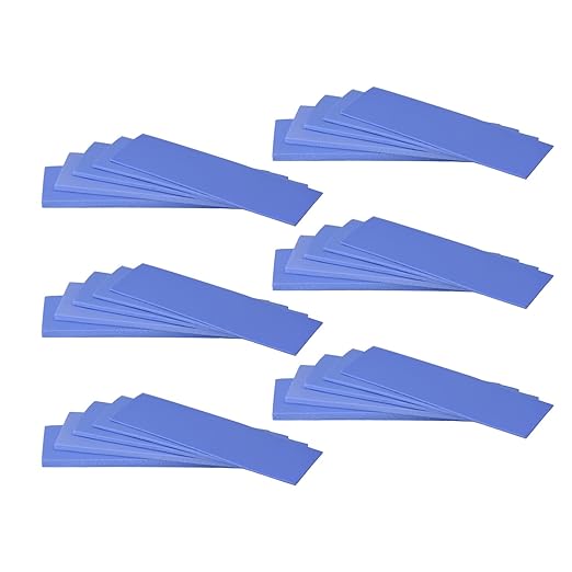 30 Pack Thermal Pads, 20×67 mm by 5 Thickness 0.5 | 1 | 1.5 | 2 | 3 mm, Thermal Conductivity 2.0 W/m.k, Self-Adhesive & Soft, Ideal for Repairing and Cooling Electronics