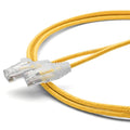 TRUECABLE Cat6 Component Rated Patch Cable, Unshielded (U/UTP), 7ft, Yellow, 28AWG Solid Copper, Snagless 10G High-Speed Ethernet Cable, PoE++ 4PPoE 100W, UL Listed, RoHS-3, 1 Pack