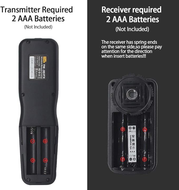 Wireless Remote Shutter Compatible for fujifilm, PIXEL TW-283 90 Remote Shutter Release 2.4G Wireless Timer Remote Control Compatible for Fuji Cameras