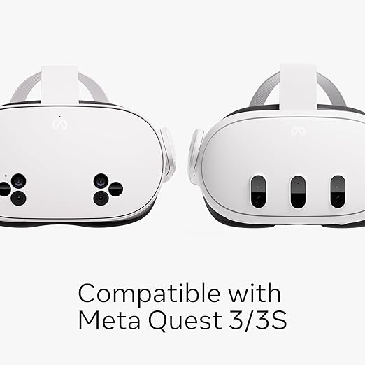 Meta Quest Compact Carrying Case — Works with Meta Quest 3/3S — Refreshed Compact Design — Fits Quest 3/3S, Touch Plus Controller, Active Straps, Charging Cable, and Adapter