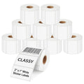 CLASSY 2" x 1" Direct Thermal Labels, 10 Rolls