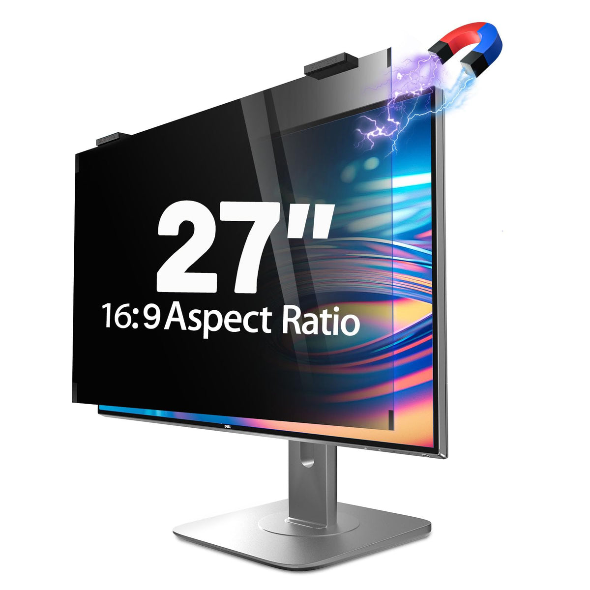 GUDTEKE HD Laptop Privacy Screen 15.6 inch, Upgraded Laptop Privacy Screen for 16:9 Widescreen Removable Anti Glare Cover and Blue Light UV-Blocking Filter