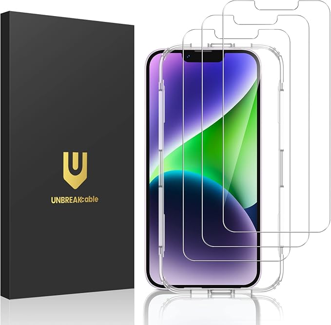 UNBREAKcable 3-Pack Screen Protector for iPhone 16e Tempered Glass