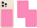 SHENGXIN 2 Pack Silicone Double-Sided Suction Grip – 40 Cups per Side, Strong Hold for iPhone, Galaxy, Pixel, Android – Hands-Free for Selfies & Videos (Pink)