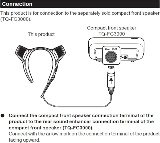 PIONEER,Desktop Gaming Speaker,Sound TECTOR,Rear Sound Enhancer,Exclusively for The Compact Front Speaker（TQ-FG3000）,Clear Sound,Neckband,Lightweight with Narrow Directional Chat Microphone,TQ-RG3000