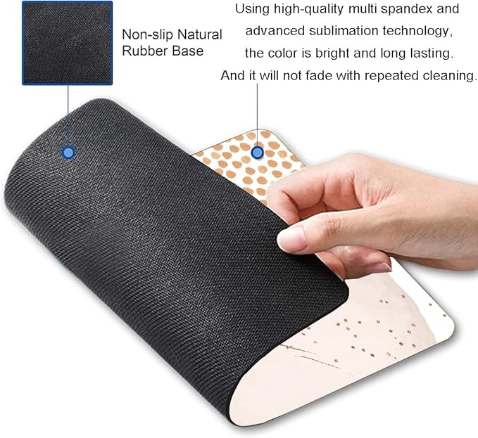 Mouse Pad, Modern Abstract Art Mouse Pad, Waterproof Mouse Mat Square Mousepad Non-Slip Rubber Base Mouse Pads for Office Laptop