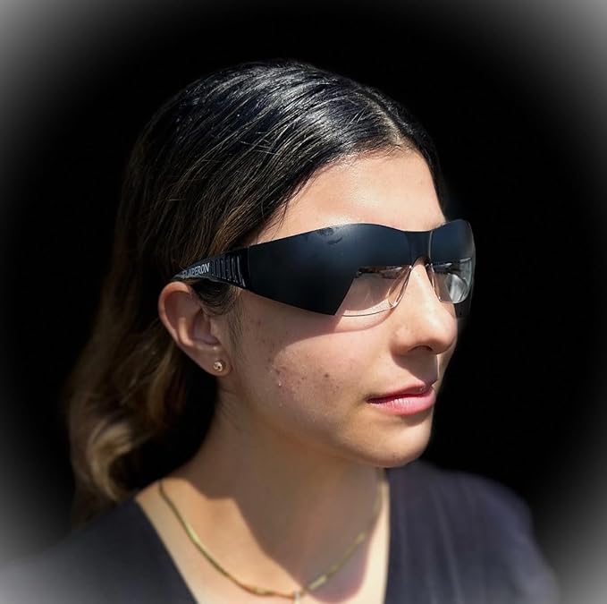 Flaperon Black Fog Foggles for Pilot Training, Adjustable Band, Embossed Hard Case. IFR and VFR training foggles. Durable polycarbonate lenses. Rubberized Tips.