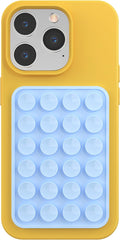 Silicone Phone Sticky Grip, Suction Phone Case Mount for iPhone and Android, Hands-Free Sticky Cell Phone Grip, Mobile Fidget Mirror Holder for Selfies and Videos