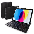 PAUL B for iPad 10th/11th Generation Case with Keyboard 10.9 Inch 2022/11 Inch 2025,Cover with Pencil Holder,Integrated for 10 Gen/11 Gen(A16),Wireless iPad Keyboard Case,Thin & Light (Black)