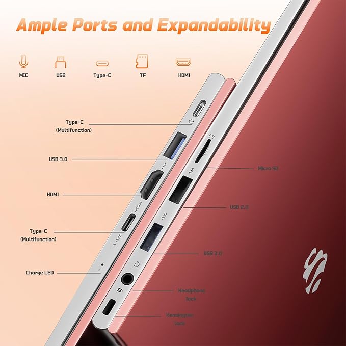 15.6" FHD IPS Student-Laptop Computer - 16GB RAM 1TB SSD, 4 Cores 13th Gen Intel N150(Beat to i3-1115G4, Up to 3.6GHz), 65W GaN Type-C, Fingerprint, Backlit Keyboard, Wi-Fi 6, BT5.2, Numpad