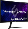 ViewSonic VX2718-2KPC-MHD 27 Inch Curved 1440p 1ms 180Hz Gaming Monitor with FreeSync Premium, Eye Care, HDMI and Display Port