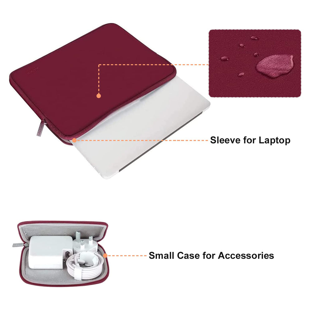 MOSISO Laptop Case 13.3 inch, 13-13.3 inch Laptop Sleeve with Small Case