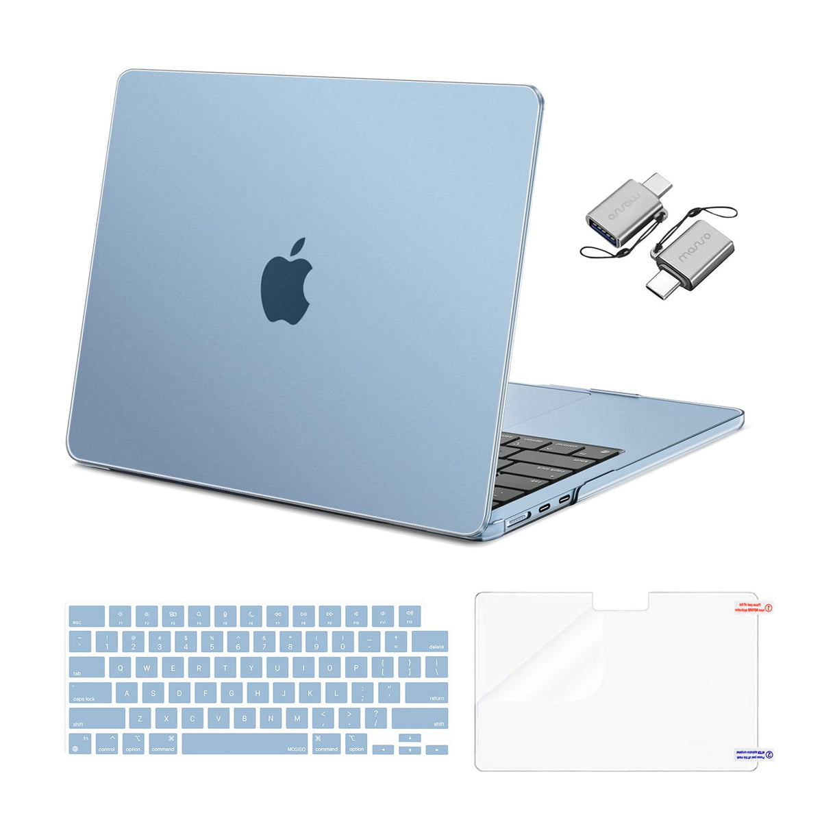 MOSISO Compatible with MacBook Air 13 inch Case M5 2026 M4 M3 M2 2025-2022