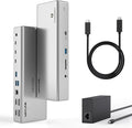 WAVLINK Thunderbolt 4 Dock, Docking Station with Quad 4K@60Hz Monitors
