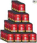 GIGASTONE 8GB SD Card 50-Pack UHS-I U1 Class 10 SDHC Memory Card Full HD Video Canon Kodak Olympus Digital Camera, with 50 Mini Cases