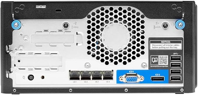 Hewlett Packard Enterprise HPE ProLiant MicroServer Gen10 Plus v2 Ultra Micro Tower Server, Xeon E-2314 4-Core 2.8GHz, 32GB DDR4 Memory, 8TB SSD Storage, iLo, Windows Server 2022 Standard