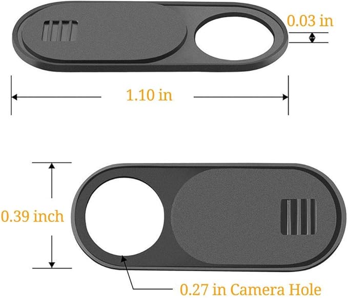 Webcam Cover Slide, Ultra Thin Round Hole Laptop Camera Cover Slide Blocker for Computer MacBook Pro iMac PC Tablet Notebook Surface Pro Echo Show Camera, Ultra Thin Privacy Protector（6 pack）