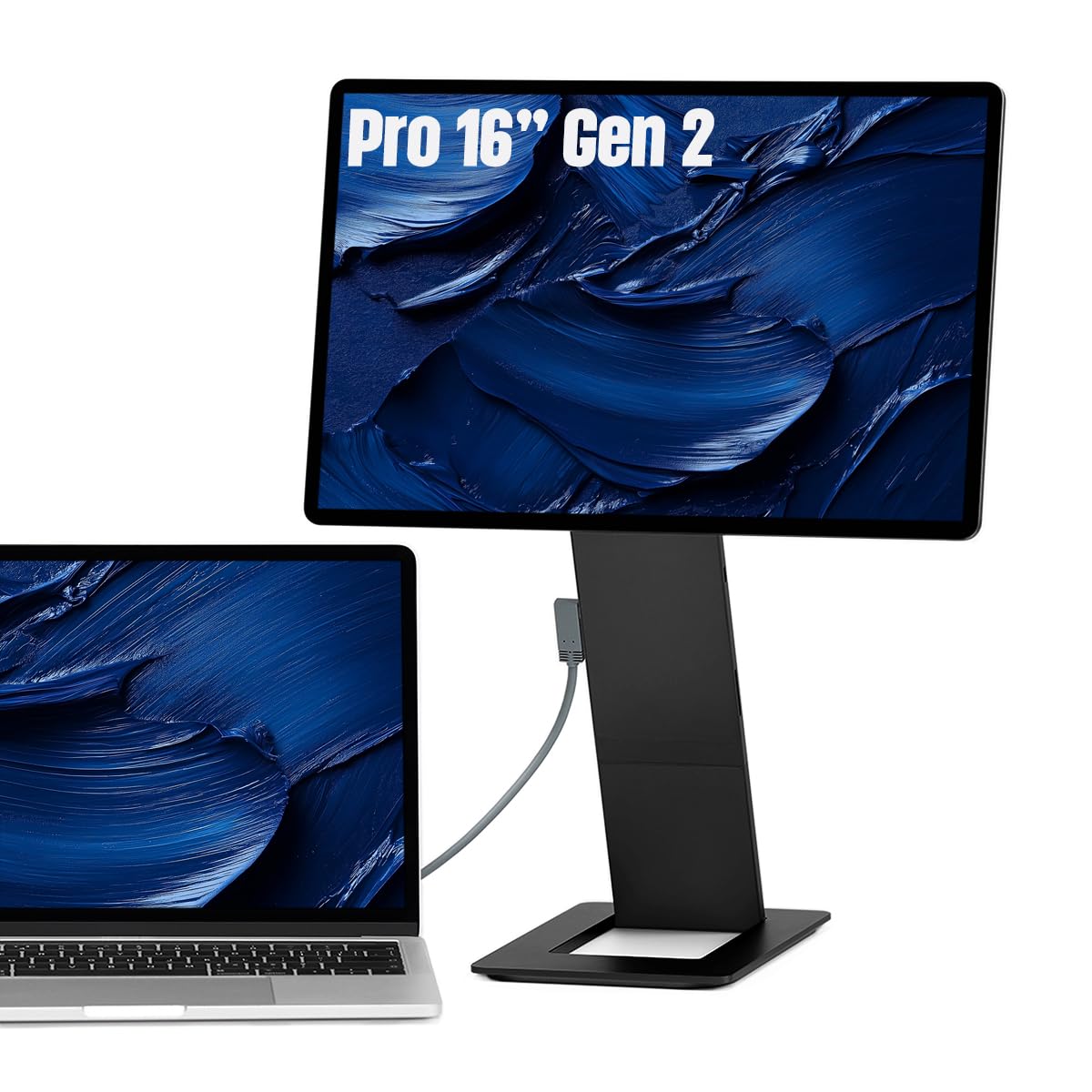 SOTSU FlipAction Pro 16" Gen 2 | 2.5K Portable Monitor | 2560 x 1600 (WQXGA) | 120 Hz | 100% DCI-P3 | 400 Nits | Pivot Rotate | Full Metal CNC | Perfect Match for Mac and Windows (Universe Black)