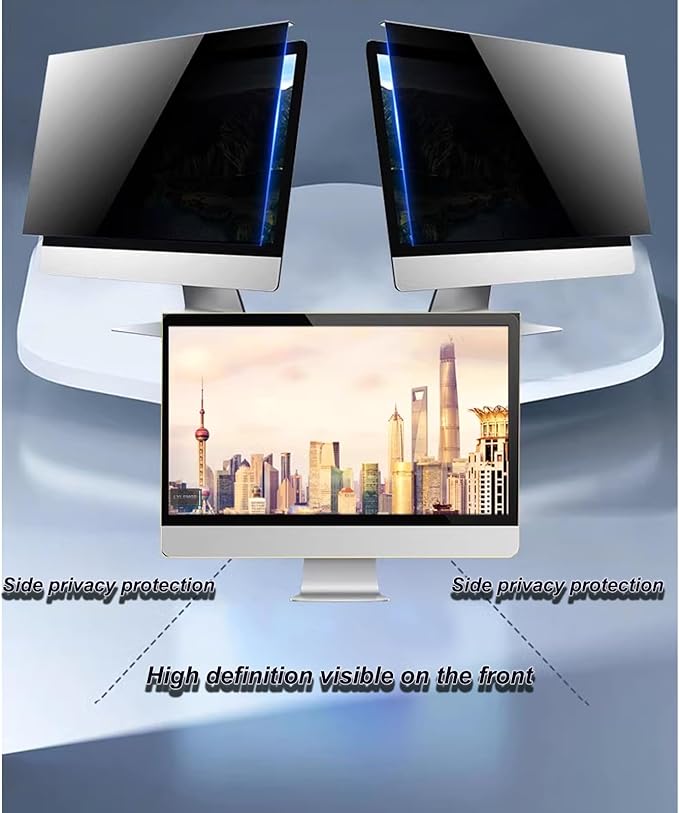 Hanging Computer Privacy Screen Protector Shield 25 inch 16:9 Widescreen Desktop Monitor, Anti Blue Light & Glare Filter - Compatible with LG Dell HP Acer and More (22.44X13.38 in)