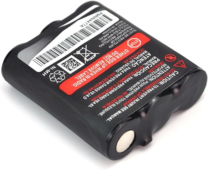 (4-Pack) 3.6V 800mAh Ni-MH Battery Replacement for Motorola PMNN4477AR T200 T400 T500 T800 T600 T62 T82 T92 T260 T265 T801 T460 T465 T480 Walkie Talkies