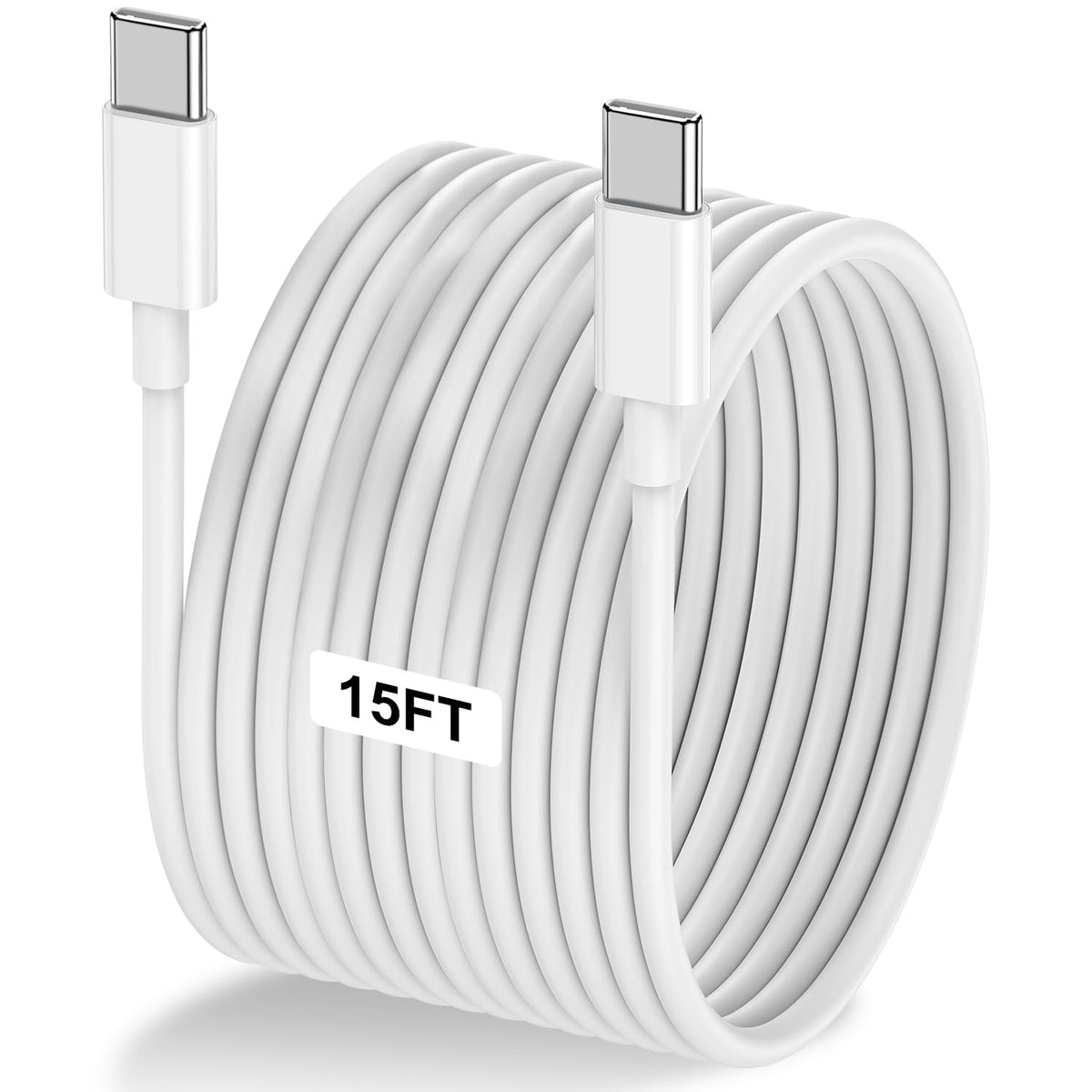 LOFPYE 3-Pack 10FT 60W USB C to USB C Cable, Type C to Type C Cable,Fast Charging Cable for iPhone 16 15 Pro Plus Pro Max，for Galaxy S24 S23, for iPad Pro/Air, for MacBook Pro/Air and More