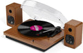 Record Player for Vinyl with 30W Speakers Upgraded，3-Speed (33/45/78 RPM) can Play 7/10/12-inch Vinyl Records, Support Bluetooth Connection, Record in MP3 Format