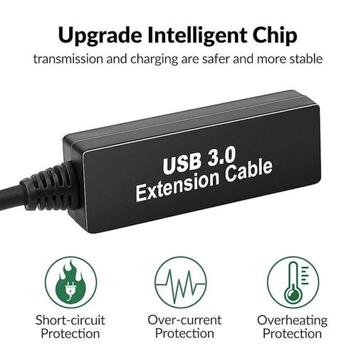75FT USB 3.0 Active Extension Cable, Long USB Extension Cord A-Male to A-Female, With High-Speed Data Signal Amplifier, Compatible With Quest 3.VR,Rift.360 Kinect. Xbox,Webcam.PS4 HD Camera or More