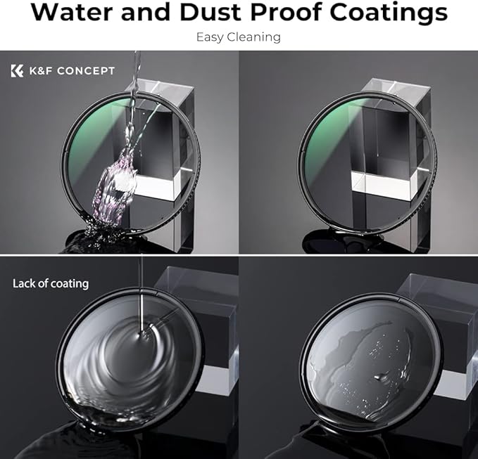 K&F CONCEPT 77mm Circular Polarizers Filter Polarizing Filter 28 Multi-Layer Coated Super Slim High Definition CPL Lens Filter (Nano-X Series)