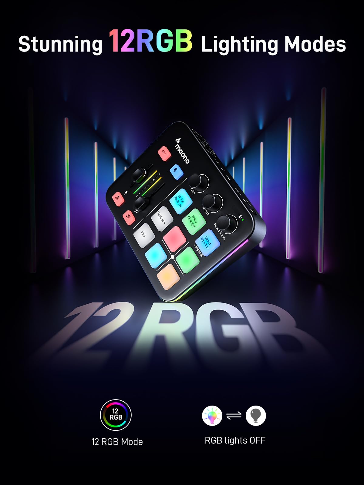 MAONO G1 NEO & PD200XS Gaming Bundle: Audio Mixer and XLR Dynamic Mic