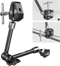 SMALLRIG 11 Inch Magic Arm with Crab-Shaped Clamp, Arm with 1/4"-20 Screw and Retractable Pins, for Action Cameras, Monitors, Video Lights, and Microphones - 5311
