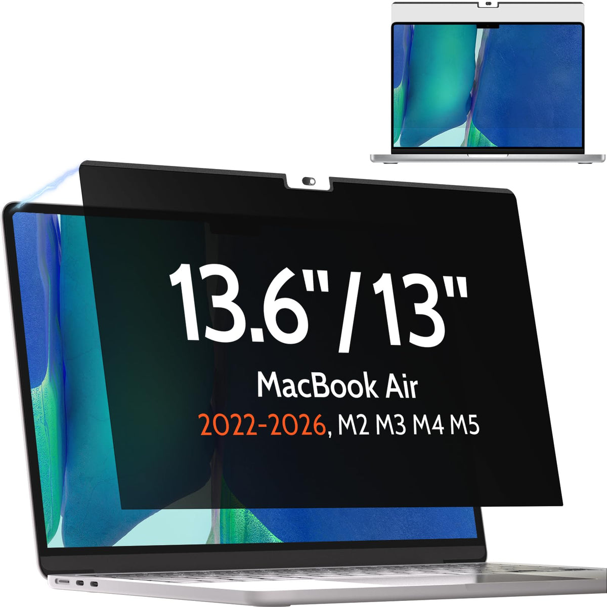 Mamol Magnetic Privacy Screen MacBook Pro 16 Inch 2021-2026 (M1-M2-M3-M4-M5), Removable Anti Blue Light Glare Filter Screen Protector