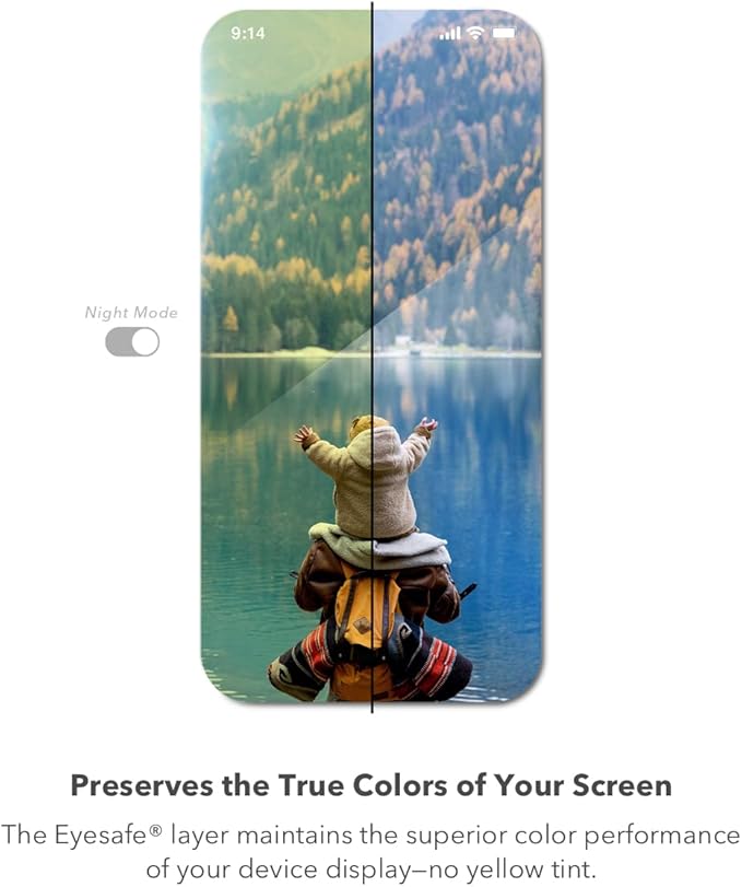 ZAGG Invisible Shield Glass Elite VisionGuard Screen Protector for Apple iPhone 14 Pro - 5X Stronger, Blue-Light Protection, Anti-Fingerprint Technology, Easy to Install