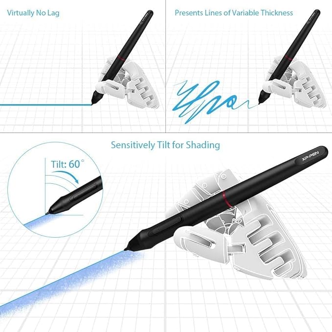 15.6" Drawing Tablet with Screen XPPen Artist 15.6 Pro Tilt Support Graphics Tablet Full-Laminated Red Dial (120% sRGB) Drawing Monitor Display 8192 Levels Pressure Sensitive & 8 Shortcut Keys