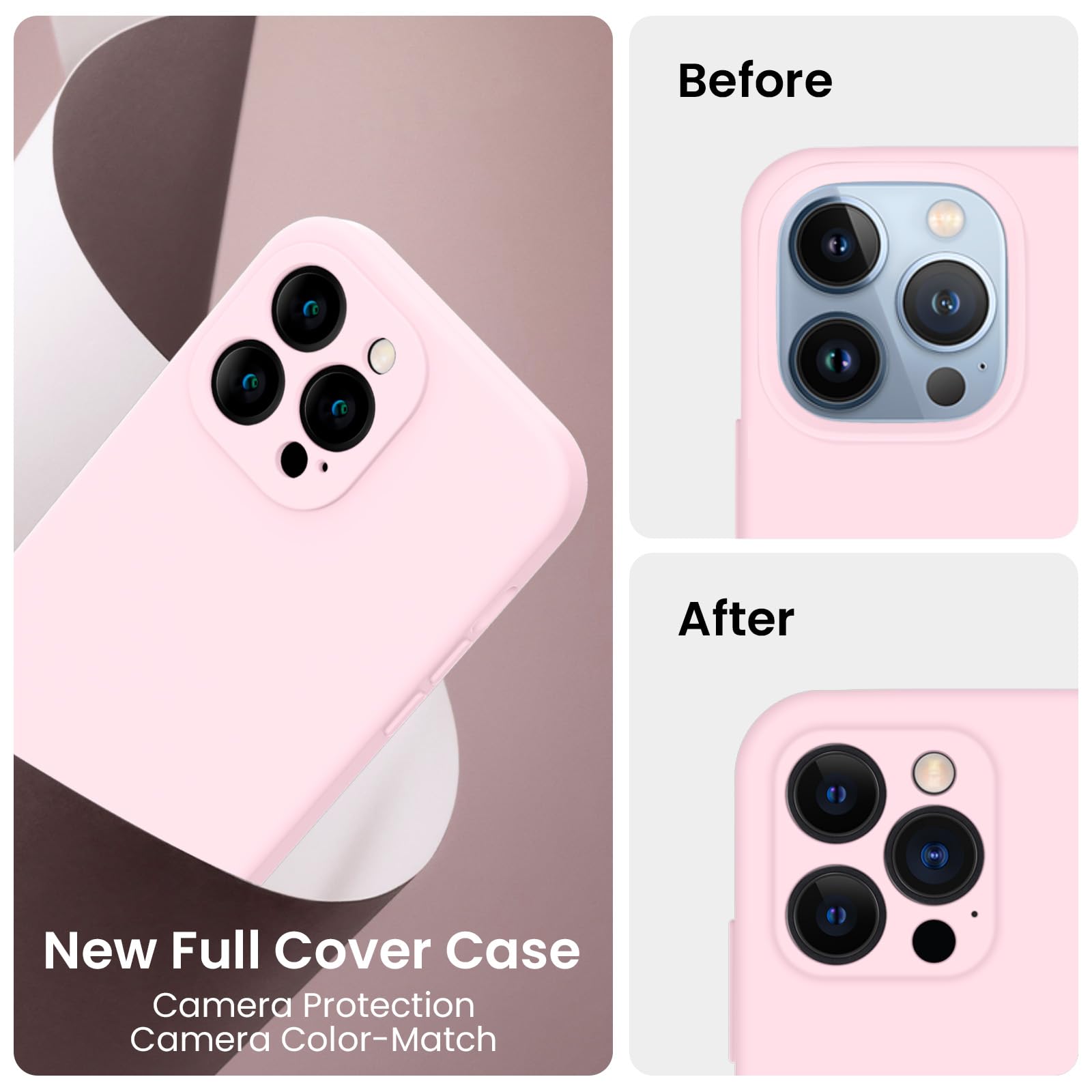 FireNova Designed for iPhone 13 Pro Max Case, 6.7", Chalk Pink