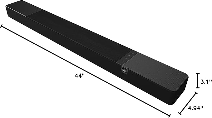 Klipsch Flexus CORE 200 3.1.2 Channel Powered by Onkyo Bluetooth Sound Bar with Dolby Atmos and Custom Tuned Bass - Black