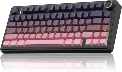 AULA F75 Pro Wireless Mechanical Keyboard,75% Hot Swappable Custom Keyboard,RGB Backlit,Pre-lubed Linear Switches,Side Printed PBT Keycaps Mechanical Gaming Keyboards