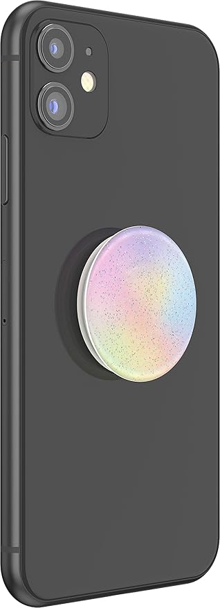 PopSockets Phone Grip with Expanding Kickstand, Glitter PopGrip - Glitter Pastel Nebula