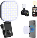 Mini Magnetic Phone Selfie Light Compatible with iPhone Magsafe, Clip on Pocket Light for Tablet Laptop Computer Zoom Video Call TikTok YouTube Video Recording Phone Filming Makeup